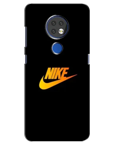 Чехол для Nokia 7.2 с картинкой «Золотой логотип Nike»