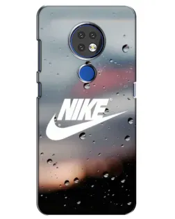 Чехол для Nokia 7.2 с картинкой «Nike в стиле ретро»