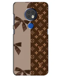 Чехол для Nokia 7.2 с картинкой «Louis Vuitton — банты»