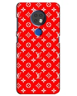 Чехол для Nokia 7.2 с картинкой «Яркий паттерн LV»