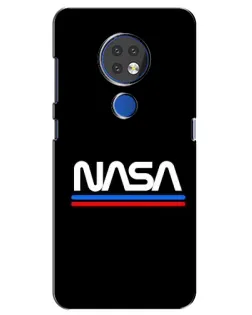 Чехол для Nokia 7.2 с картинкой «NASA — классика Red Blue» Чехол для Nokia 7.2 с картинкой «NASA — классика Red Blue»
