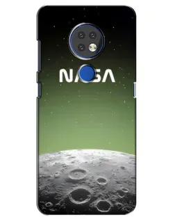Чехол для Nokia 7.2 с картинкой «NASA — лунный градиент»