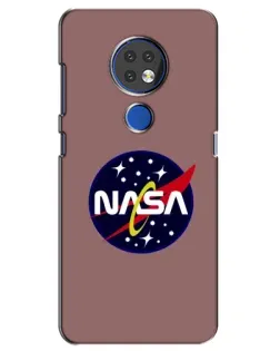 Чехол для Nokia 7.2 с картинкой «NASA — ретро космос»