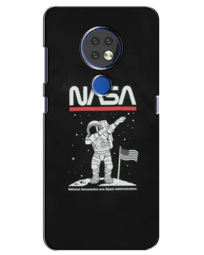 Чехол для Nokia 7.2 с картинкой «NASA — шагаем по Луне» Чехол для Nokia 7.2 с картинкой «NASA — шагаем по Луне»