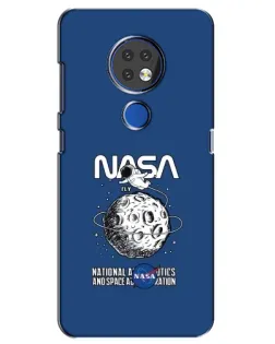 Чехол для Nokia 7.2 с картинкой «NASA — лунная миссия»