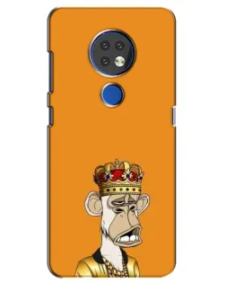 Чехол для Nokia 7.2 с картинкой «Золотая обезьяна Bored Ape» Чехол для Nokia 7.2 с картинкой «Золотая обезьяна Bored Ape»