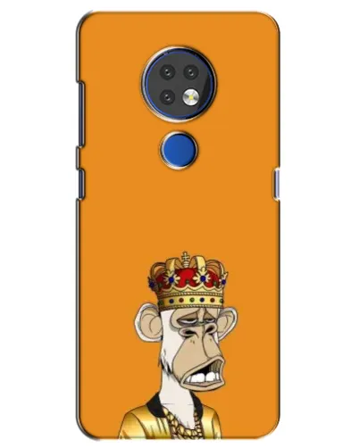 Чехол для Nokia 7.2 с картинкой «Золотая обезьяна Bored Ape»