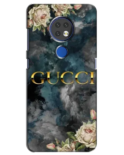 Чехол для Nokia 7.2 с картинкой «Абстрактные цветы Gucci» Чехол для Nokia 7.2 с картинкой «Абстрактные цветы Gucci»
