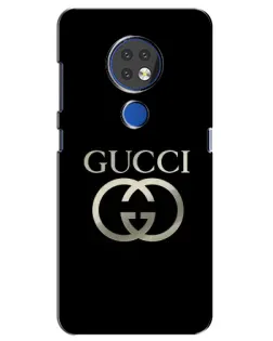 Чохол для Nokia 7.2 з картинкою «Gucci — золото на чорному»