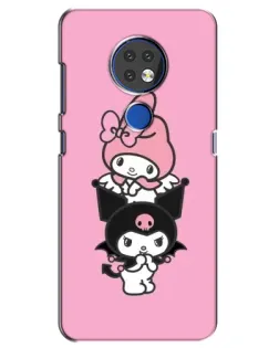 Чехол для Nokia 7.2 с картинкой «My Melody и Kuromi»