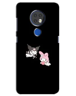 Чехол для Nokia 7.2 с картинкой «My Melody и Kuromi»