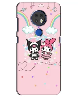Чехол для Nokia 7.2 с картинкой «My Melody и Kuromi»