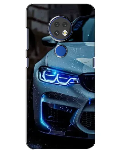 Чохол для Nokia 7.2 з картинкою «Погляд BMW з синіми фарами»