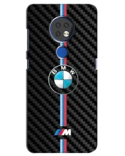 Чохол для Nokia 7.2 з картинкою «Емблема BMW та карбон» Чохол для Nokia 7.2 з картинкою «Емблема BMW та карбон»