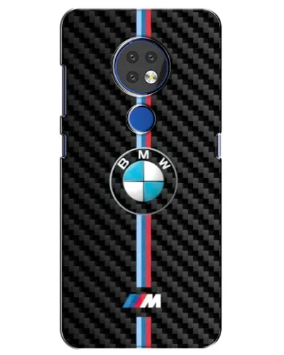 Чохол для Nokia 7.2 з картинкою «Емблема BMW та карбон»