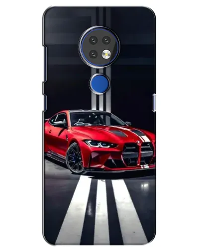 Чохол для Nokia 7.2 з картинкою «Червона BMW на дорозі»