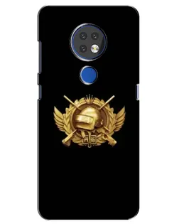 Чохол для Nokia 7.2 з картинкою «PUBG — помаранчевий градієнт»