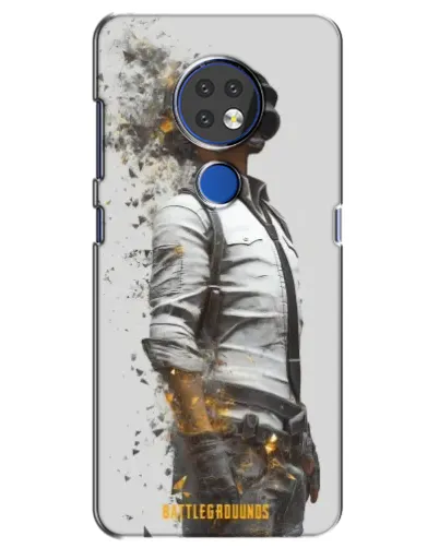 Чохол для Nokia 7.2 з картинкою «PUBG — боєць у пилу»