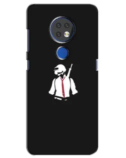 Чохол для Nokia 7.2 з картинкою «PUBG — силует воїна»