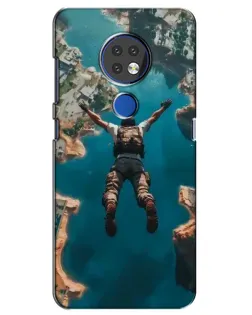 Чохол для Nokia 7.2 з картинкою «PUBG — вільне падіння»