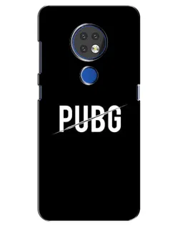 Чохол для Nokia 7.2 з картинкою «PUBG — білий логотип»