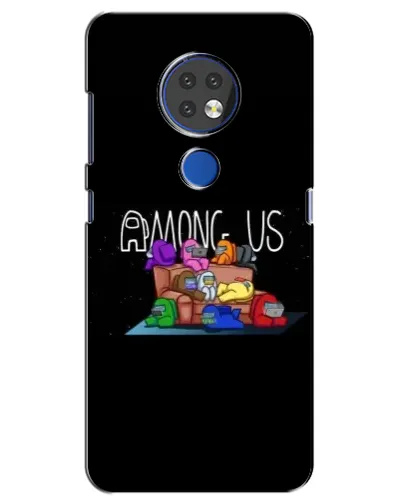 Чехол для Nokia 7.2 с картинкой «Логотип Among Us»