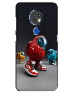 Чехол для Nokia 7.2 с картинкой «Among Us — 3D стиль» Чехол для Nokia 7.2 с картинкой «Among Us — 3D стиль»
