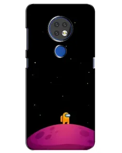 Чехол для Nokia 7.2 с картинкой «Одинокий герой на планете» Чехол для Nokia 7.2 с картинкой «Одинокий герой на планете»