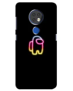 Чехол для Nokia 7.2 с картинкой «Among Us градиент» Чехол для Nokia 7.2 с картинкой «Among Us градиент»