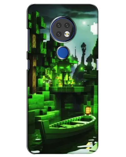 Чохол для Nokia 7.2 з картинкою «Minecraft лісовий пейзаж»