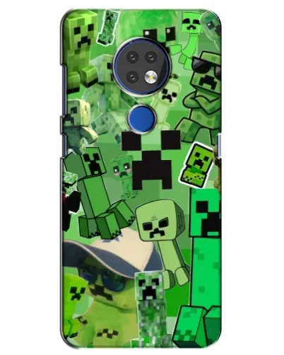 Чохол для Nokia 7.2 з картинкою «Кріпери Minecraft»
