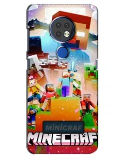 Чохол для Nokia 7.2 з картинкою «Minecraft герої гри»