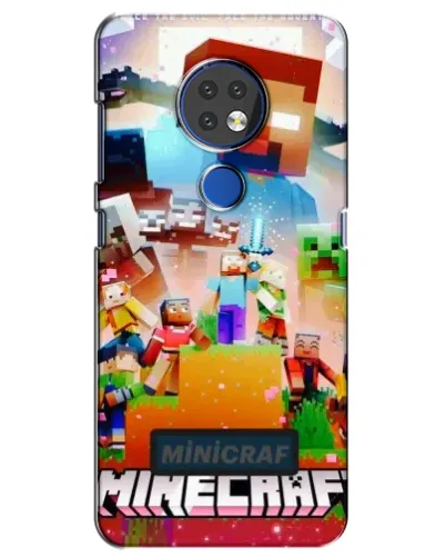 Чохол для Nokia 7.2 з картинкою «Minecraft герої гри»