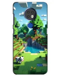 Чохол для Nokia 7.2 з картинкою «Minecraft літній день»