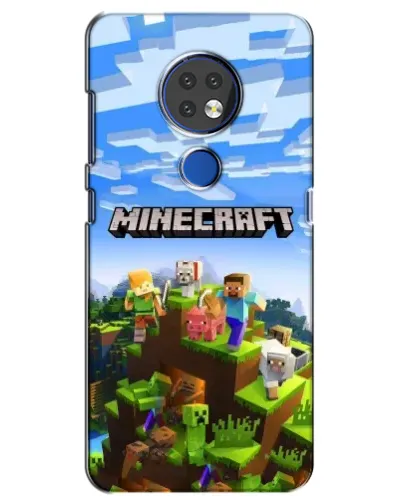 Чохол для Nokia 7.2 з картинкою «Minecraft класичний світ»