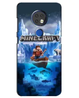 Чохол для Nokia 7.2 з картинкою «Minecraft льодянийсвіт»