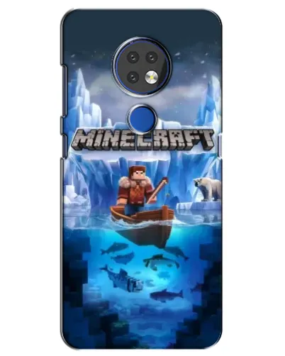 Чохол для Nokia 7.2 з картинкою «Minecraft льодянийсвіт»