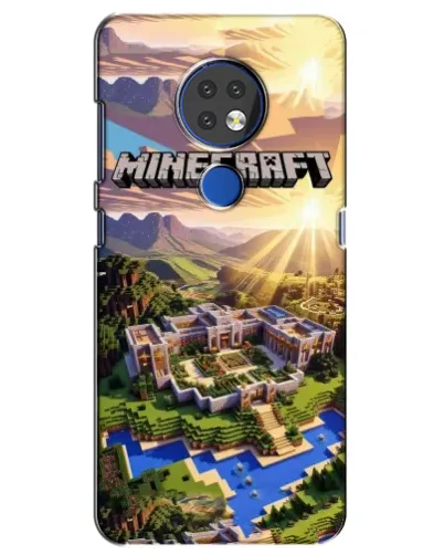 Чохол для Nokia 7.2 з картинкою «Minecraft панорама»