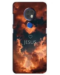 Чехол для Nokia 7.2 с картинкой «Сияние Имени Jesus»