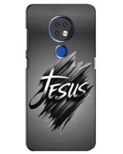 Чехол для Nokia 7.2 с картинкой «Надпись Jesus Graffiti»