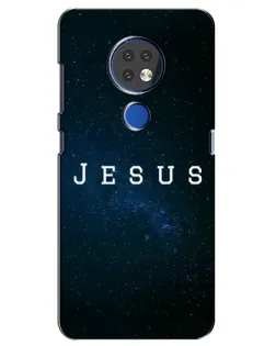 Чехол для Nokia 7.2 с картинкой «Звездное небо Jesus»