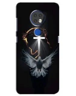 Чехол для Nokia 7.2 с картинкой «Голубь и Свет»