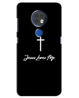 Чехол для Nokia 7.2 с картинкой «Иисус любит тебя»