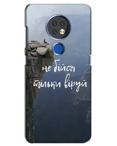 Чехол для Nokia 7.2 с картинкой «Вера над пропастью» Чехол для Nokia 7.2 с картинкой «Вера над пропастью»