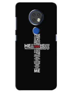 Чехол для Nokia 7.2 с картинкой «Текстовый крест» Чехол для Nokia 7.2 с картинкой «Текстовый крест»