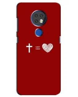Чехол для Nokia 7.2 с картинкой «Уравнение любви» Чехол для Nokia 7.2 с картинкой «Уравнение любви»
