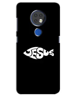 Чехол для Nokia 7.2 с картинкой «Рыба Jesus» Чехол для Nokia 7.2 с картинкой «Рыба Jesus»