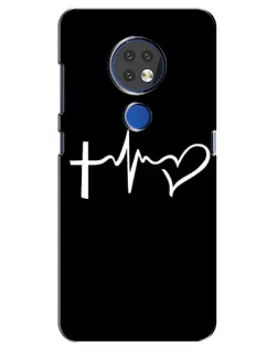 Чехол для Nokia 7.2 с картинкой «Пульс веры» Чехол для Nokia 7.2 с картинкой «Пульс веры»