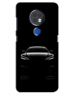 Чохол для Nokia 7.2 з картинкою «Силует Tesla Night»
