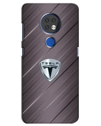 Чохол для Nokia 7.2 з картинкою «Металева текстура Tesla»